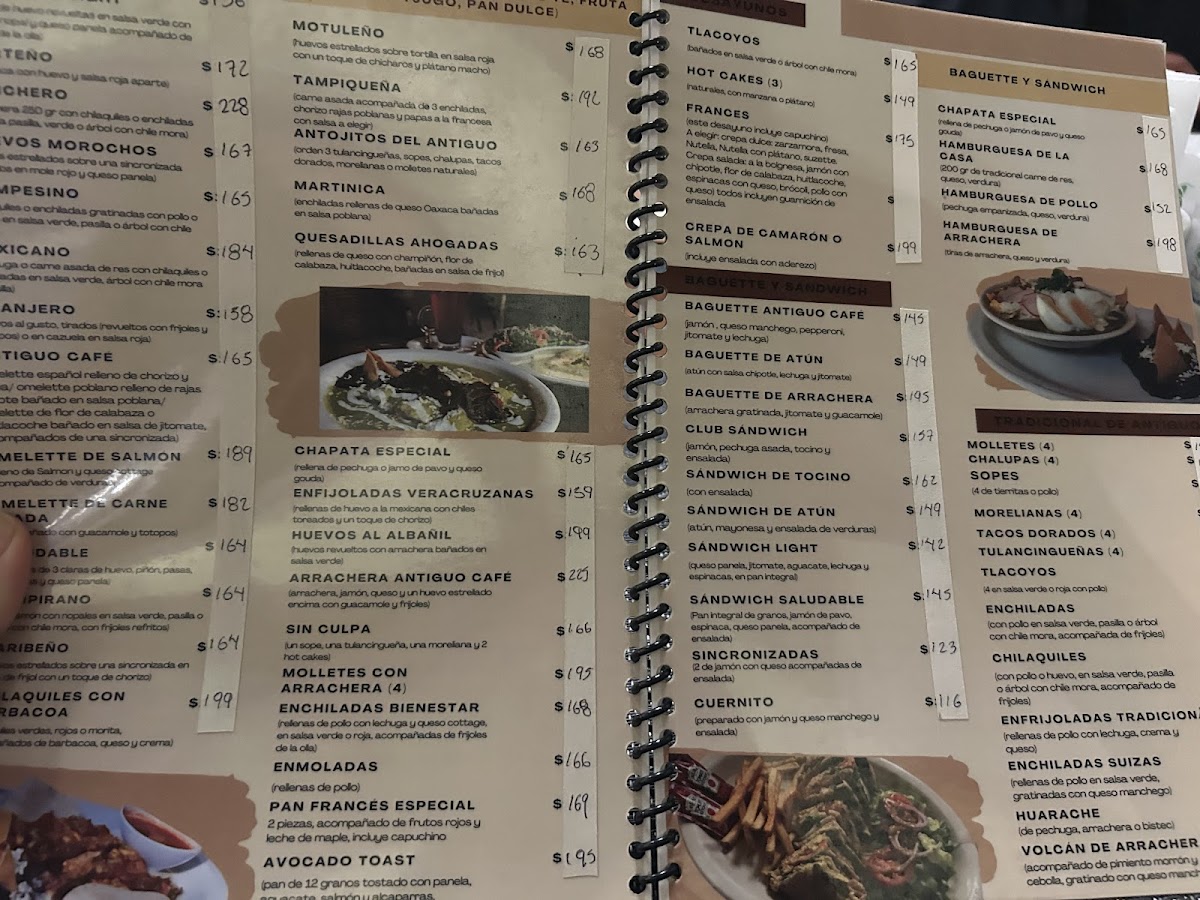 Antiguo café San Javier Menu - Image 2