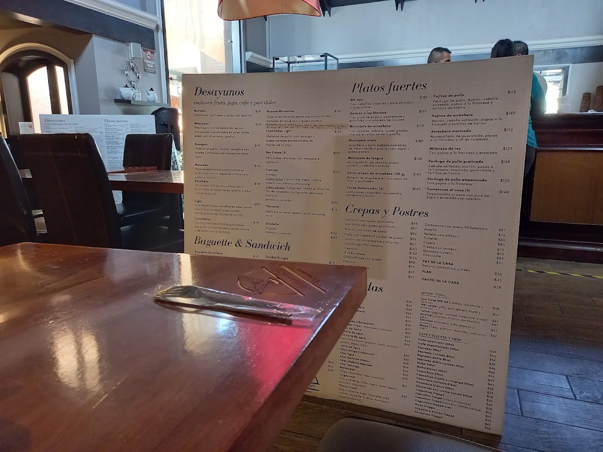 Antiguo café San Javier Menu - Image 3